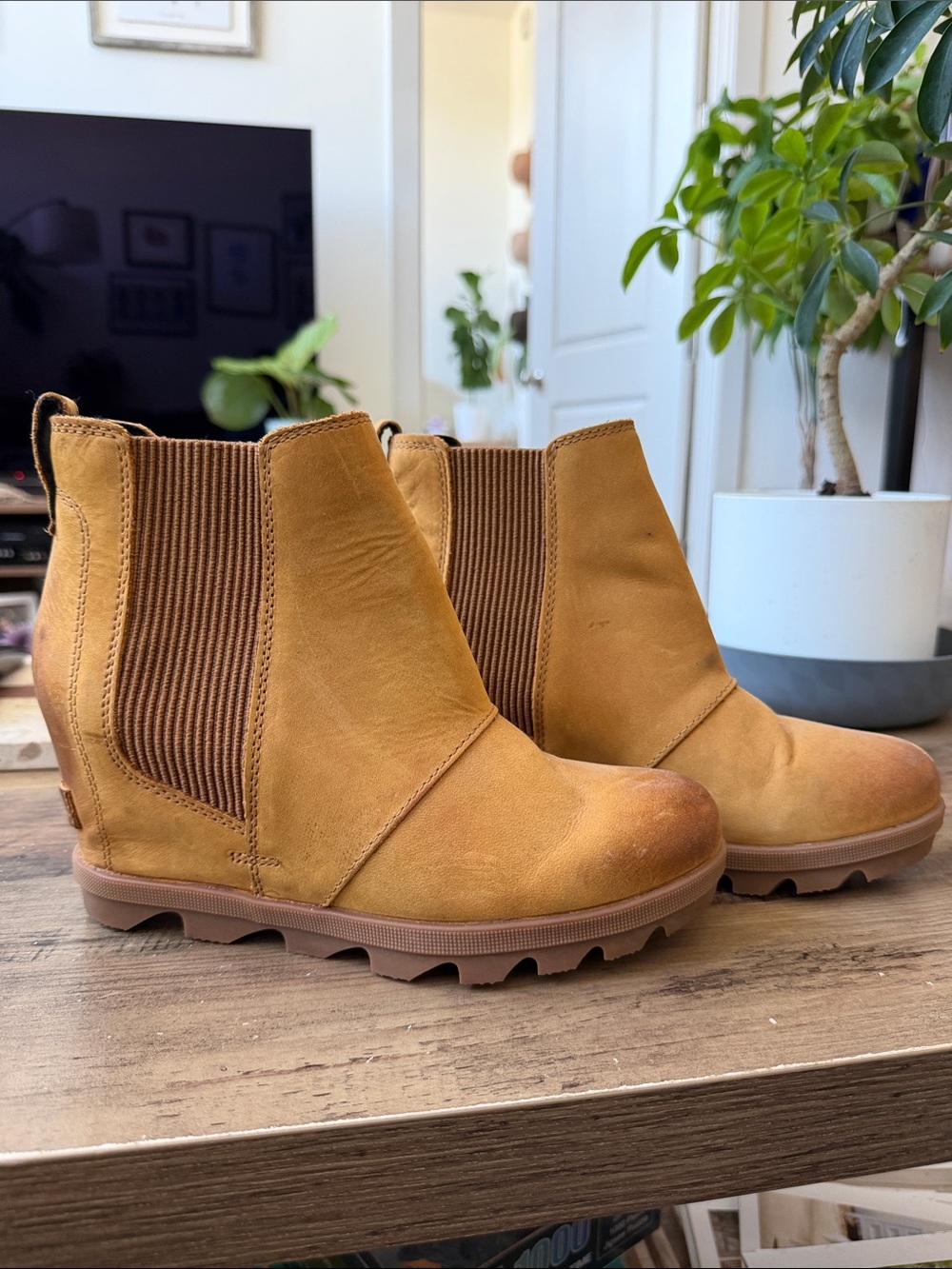 Sorel Wedge Heeled Ankle Boot